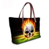 HBP NEW Baseball Volleyball Skull Head Print Graffiti Personnalisé Tendance Horizontal Carré Net Rouge Sac à main pour femme Peut être envoyé comme sac à main de remplacement