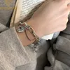 Шарм браслеты Dayin Vintage Thai Silver Dollar Bracelet For Women Girl Hip Hop Fashion Diwelry Friend Gift Pulseras Mujer