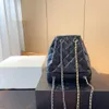 Sälj Classic Diamond Designer Bag X-Letter Leather Ryggsäckar Kvinnor Chian DrawString Ryggsäck Bag Luxury Back Pack Bookbag Women Stora kapacitet Bokväskor 230715/0815