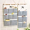 Storage Boxes Bag Linen Closet Hanging For Fabric Organizer With Family Pockets Bedroom Handbag Foldable 6 Cotton