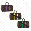 Unisex Fashion Casual Designe Luxury Keepall 50cm Travel Bag Duffel Bags Cross Body Messenger Bags Shoulder Bag Top Mirror Quality M45866 M46257 M46259 Pouch Purse