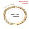 Choker moda Złoty kolor metalowy krótki łańcuch Naszyjnik dla kobiet biżuteria płaskie serce urok na szyi prezenty klasyczne klasyczne