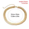 Choker Mode Goud Kleur Metalen Korte Keten Chokers Ketting Voor Vrouwen Sieraden Platte Hart Charm Op Hals Party Geschenken Classic