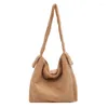 Borse da sera Borsa da donna Grande capacità Corea Giappone Moda Peluche Tote Messenger Crossbody Shoulder Luxury