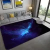 Galaxy Space Stars patroon Tapijten voor Woonkamer Slaapkamer Gebied Tapijt Kinderkamer speelkleed Zacht Flanel 3D Geprint Thuis Groot Tapijt Y311a