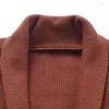 Męskie swetry 2023 Jesienne i zimowe swobodnie swobodny komfortowy, ciepły dzianinowy guziki koszuli prostota