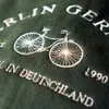 Kobiety z kapturem Berlin Niemcy rower haftowany w stylu vintage damskie bluzy jesienne długie rękawy luźne bawełniane gęste ciepłe pulourki crewneck 230808