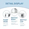 Lagerflaschen 50 ml luftless Pumpenglas tragbarer Lotion-Spender Acrylpress-On-Vakuumflasche separate Abfüllung