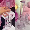 Bong per acqua in vetro alti 28 cm Narghilè Shisha Dab Rigs Percolatore Tubi per l'acqua Accessorio per fumatori con ciotola da 14 mm