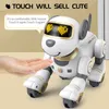 Électrique/RC Animaux Smart Electronic Animal Pets RC Robot Chien Voix Télécommande Jouets Drôle Chant Danse Robot Chiot Cadeau D'anniversaire Pour Enfants 230808