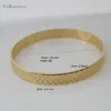 Bangle FOROMANCE YELLOW GOLD COLOR DIAMETER 1.6" 2.56" BAND WIDTH 8MM FOUR STYLES BABY BOY GIRL ADULT CLOSED BANGLE BRACELET 230808