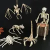 Other Event Party Supplies Halloween Movable Skeleton Fake Human Skull Bones Halloween Party Home Bar Decorations Haunted House Horror Props Ornament Toys 230809