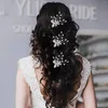 ヘアクリップウェディングヘアピンu花嫁スタイリングの宝石の花の花の真珠のヘッドピースラインストーンヘッドウェアのためのフォーク