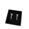 Designer Gold Earrings Stud Luxury Jewelry for Women Silver Earings Classic Diamond Earring Hoop Earing Fashion Jewelry G2308096Z-6