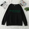 Sporty Rich Letters Print Hoodies White Cool Women Pullover Round Neck Cotton Loose Sport Autumn American Vintage T230809