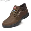 Kleidschuhe M98Hot verkauft echte Lederschuhe für Herren, bequeme Denim-Sportschuhe für Herren, wasserdichte und rutschfeste Outdoor-Schuhe, Freizeitschuhe Z230809