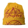 Boinas Necronomicon Sigil Lovecraft Occult Bonnet Hat Otoño Invierno Outdoor Skullies Gorros Hombres Tejidos Sombreros Warm Dual-use Cap