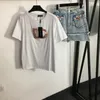 デザイナー女性シャツデニムスカートファッションダイヤモンドレターTシャツハイウエストショートスカートプルオーバートップセット