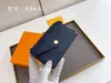 Veelkleurige luxe designer handtas Korte opvouwbare portemonnee voor dames Mode korte portemonnee Klassieke portemonnee met kaartzakje geleverd in doos Brede rits 69431