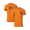 SCA7 2023 Formel One Men's Fashion T-shirts F1 Racing Team Nytt snabbt Dry 81 McLaren Women's Summer Children's