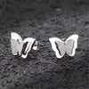 Fashion 18K Rose Gold earrings Butterfly Luxury designer earrings,Frosting Earrings for weddings women,top quality gift