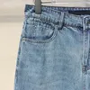 Designer Jeans Donna Primavera Estate Lettera irregolare Stampa offset Jeans a tubo dritto a vita alta Donna