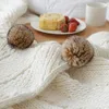 Blanket REGINA Brand Chunky Knit Chenille Cute Pompoms Home Decorative Warm Weighted Cozy Sofa Bed TV Knitted Throw 230809