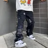 Jeans pour hommes déchiré Hip Hop Y2k 2023 tendances vêtements hommes Streetwear Baggy pantalon pantalon Trendyol mince Style de mode coréen