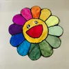 Tapete tufado de flores multicolorido INS Tapete de decoração para casa dos desenhos animados de pelúcia macio antiderrapante sala de estar quarto tapete para meninas presentes tapete HKD230809