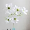 Dekorativa blommor Sex huvud Artificiell blommisimulering Gesang Silk Pography Props Wedding Party Home Decor Supplies