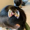 Accessori per capelli con fiocco in tessuto per ragazze Baby Big Flower Plaid Princess Babies Girl Fascia per capelli Fascia per capelli Fascia per capelli per bambini
