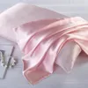 2PCS 22 Momme Silk Pillowcase 100% Nature Mulberry Silk Pillow Cover z ukrytym zamkiem błyskawicznym Soft Healthy Satin Pillcase263b