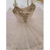 Traje de Palco Vestido de Balé Rosa TUTU Profissional Personalizado Sofisticado Fada Boneca Dança Crianças Adulto Mulheres Performance