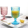 2 Pcs Coloré Vintage Gobelet Champagne Fête De Mariage Verres À Vin Coupe Cocktail Whisky Tasses Cristal Sculpture Jus Bière Verre HKD230809