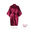 Men's Sleepwear Mens Silk Satin Long Robes Women Sleeve Homewear Intimate Lingerie Wrap Dressing Gown Bathrobe Nightgown Pajamas For Couple