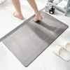 Sneldrogende Super Absorberende Badmat Scandinavische Stijl Gestreepte Badkamer Rubber Antislip Mat Wasbare Douche Dunne Tapijten Passen Onder Deur HKD230809