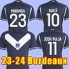 Girondins 23 24 Maillot Lisboa Soccer Jerseys Foot Kids Kit FC Football Shirts Training Home Bakwa Badji Josh Maja Mwanga 2023 2024 Fan à domicile de Bordeaux