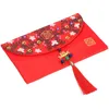 Gift Wrap Red Purse Bag Packet Chinese Zodiac 18X10.5X1CM Wedding Money Envelope Style Fabric