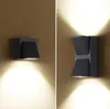 Candeeiro de parede Iluminação Simples Interior Exterior Alpendre À Prova D' Água Moderno Alumínio Jardim