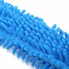 1 datorer Flexibel extra lång borste Soft Microfiber Noodle Chenille Blue Car Wheel Wash Microfiber Cleaner Accessories307C