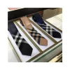 Designers 2023 Mens Tie Letters Silk Necktie 100 Handmade luxury skinny Brand Wedding Business Woven Stripe designer suit Tie box 2308097PE