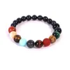 Beaded Blue Sandstone Beads Chains Bracelets For Women Men Eight Major Planets Milky Way Healing Crystals Stone Fashion Jewelry Drop D Dhaov