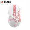 Mouse DAREU Dual Mode Gamer Mouse RGB 24G Wireless Wired Gaming Built-in 930mAh Batteria di ricarica con set macro per PC Laptop 230808