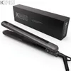 Curling Irons KIPOZI Professional Hair Flat Iron 2 In 1 Curler Adjustable Temperature Fast Heating Straightener Straightening 230809