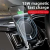 15W حامل الهاتف Magnetic Wireless Car Charger Mount for iPhone 12 Pro Max Mini Magsafing Fast Charging1867