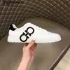 Feragamo Ferra Echtes Leder Herrenschuhe Herren Boardschuhe Freizeitschuhe Sport Hip-Hop Friseur Trendige Marke Bedruckte Einzelschuhe K5SV OUI5