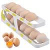 Food Savers Storage Containers Egg Rack Dispenser Container Box Accessory Automatic Kitchen Fridge Scrolling Holder Organizer Refrigerator 230809