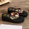 Hausschuhe Bronzing Druck Satin Sandalen Strand Hang Ferse Slipper Outdoor Keil Flip Flops Frauen Gel Herren Flop Spa Tanga 230808