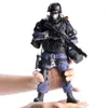 Militära figurer pojkar gåvor 1/6 skala swat soldat leksak figurer 12 "30 cm pvc action figur Assaulter modell med vapen tillbehör gratis konsol 230808