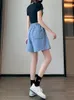 Women's Shorts SURMIITRO M-6XL Plus Size Denim Women 2023 Summer Korean Fashion Blue Casual High Waist Short Pants Jeans Female